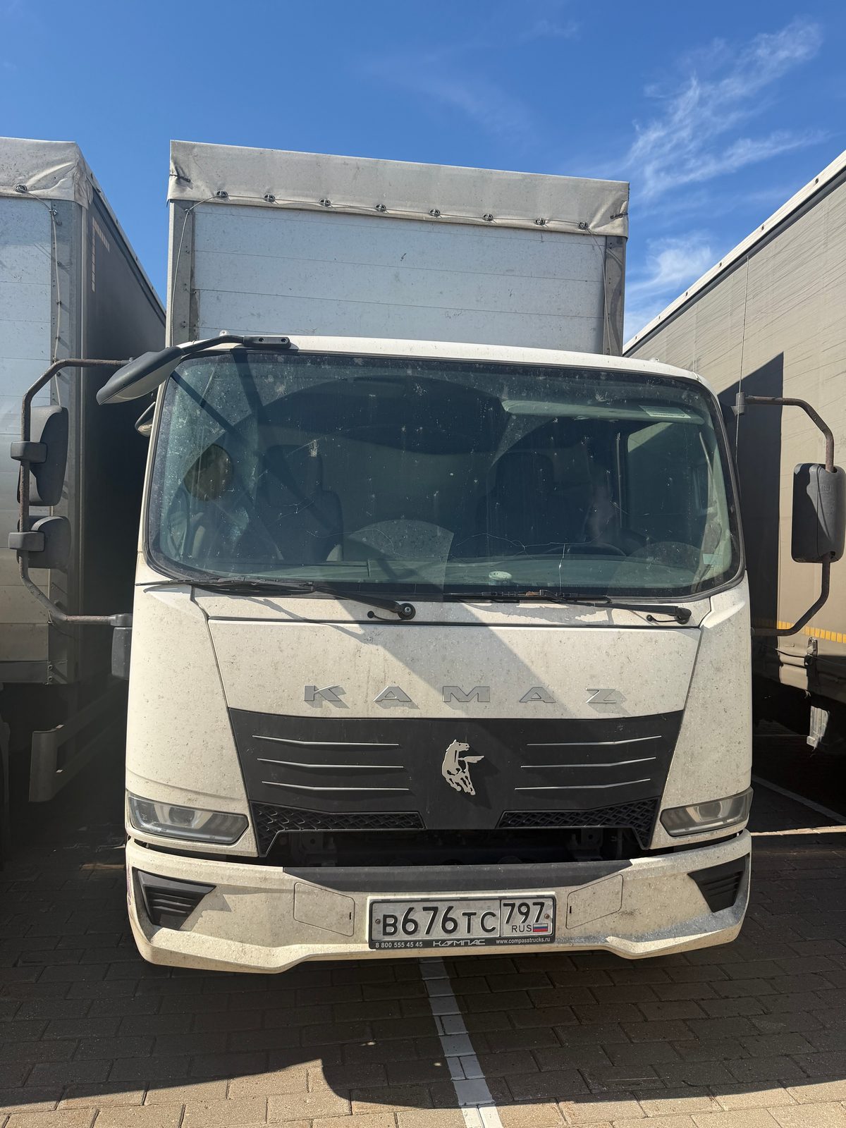 КАМАЗ Компас 12 (А/м борт с тентом РУСТРАК 4389Z1 на ш КАМАЗ Компас 43082)